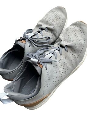 Steve Madden Light Gray Perforated Lace-Up Sneakers